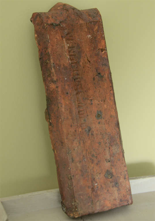 French Terracotta Edging letter D